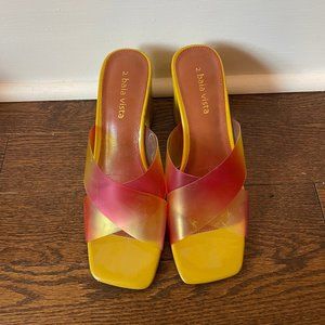 2 Baia Vista Yellow and Red Heels